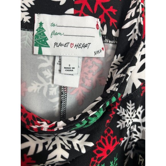 Planet Heart Juniors' Ugly Xmas Leggings Snowflake Print Multicolor Small NWT's - Picture 6 of 8
